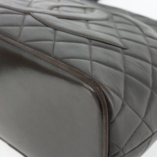 CHANEL Matelasse Reprint Tote Bag Lamb Skin Black