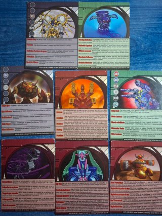 Cartas Bakugan Sin imantar