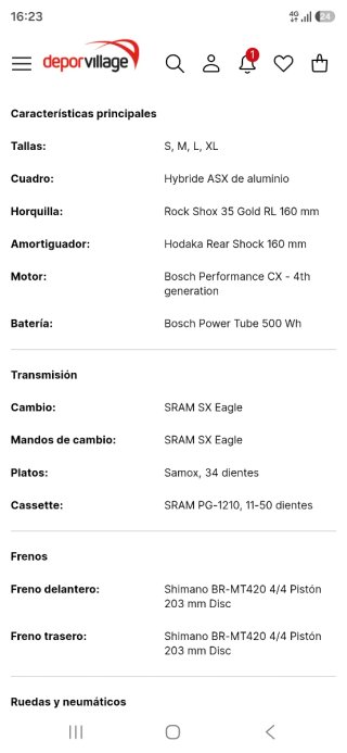 Bicicleta Ghost ASX 2.7+ Eléctrica