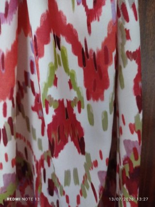 Vestido largo estampado multicolor