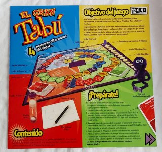 Juego El Gran Tabú (sin muñeco - leer nota).