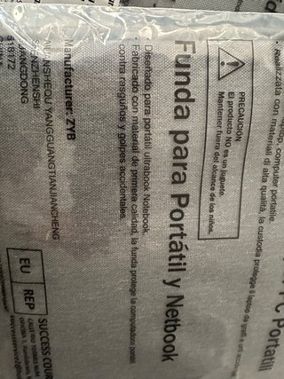 Funda portátil ZYB gris