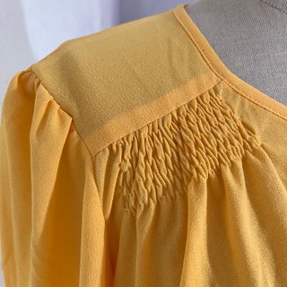 Blusa Vintage Anni '80 Cropped Giallo