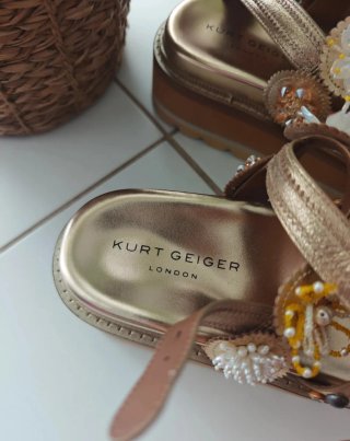 Sandalias Kurt Geiger London Doradas T38