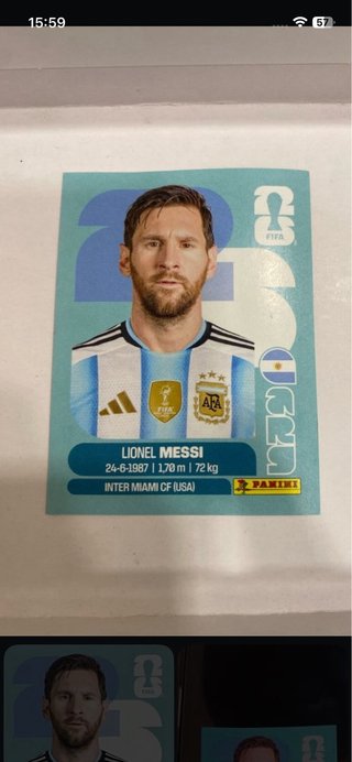 Cromo Messi mundial 2026