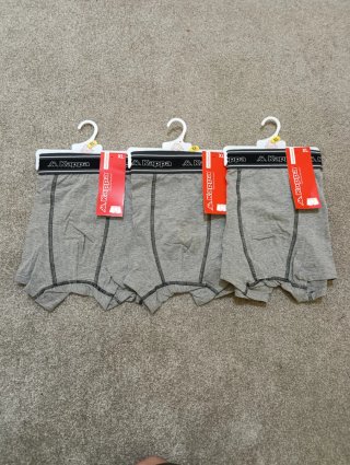 Pack 3 Calzoncillos Kappa XL Gris