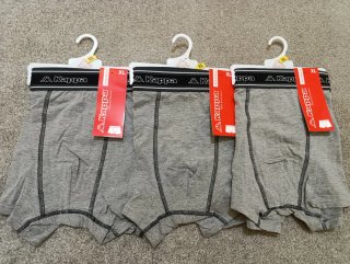 Pack 3 Calzoncillos Kappa XL Gris