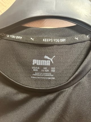 Camiseta deportiva Puma negra