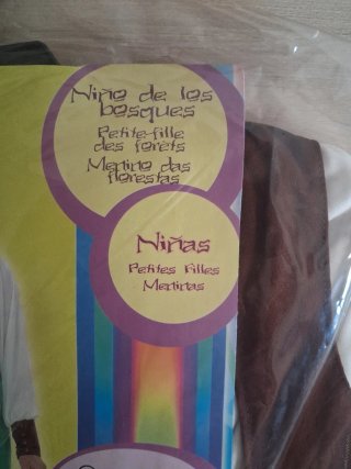 Disfraz Niña Bosques Talla 7-9 años