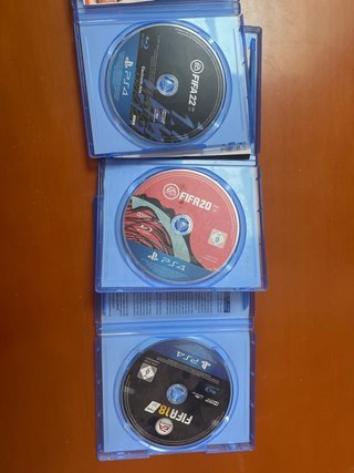 Lote 3 Juegos FIFA PS4: 22, 20, 18