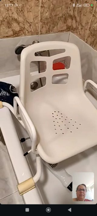 Silla geriátrica de bañera giratoria