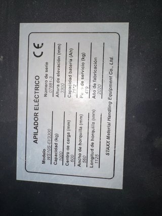 Apilador eléctrico STAX 1000kg