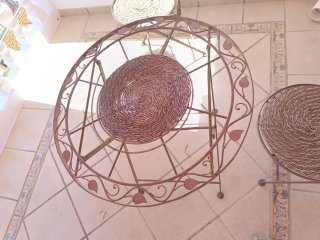 Conjunto mesa y sillas forja