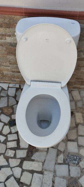 Inodoro WC porcelana blanco