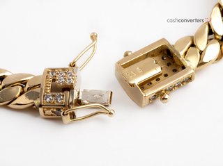 pulsera oro 18k con piedra con circonita