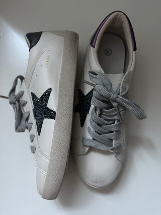 Sneakers SSTAR bianche stella glitter tg 38