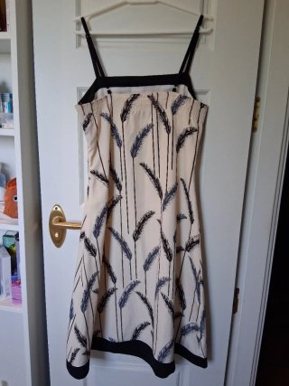 Vestido Vero Moda Talla 38 Estampado Plumas