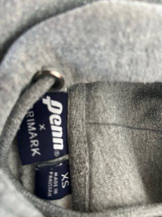 Sudadera unisex marca Penn gris con Bandera USA