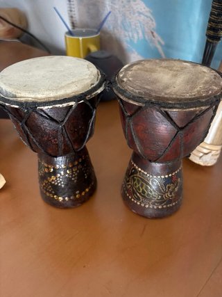 2 Tambores Decorativos África