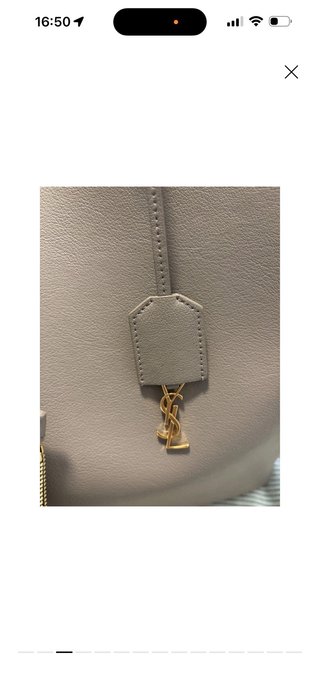 Borsa Tote Yves Saint Laurent grigia