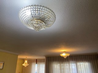 Lámpara araña techo grande estilo palacio