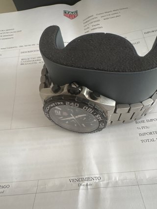 Reloj TAG Heuer Cronógrafo Negro/Plata