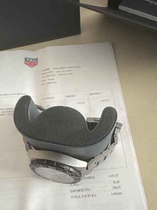 Reloj TAG Heuer Cronógrafo Negro/Plata