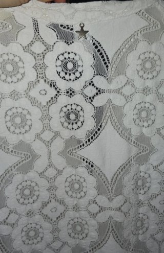 Vestito elegante bianco pizzo