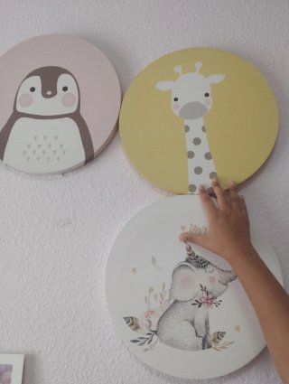 Cuadros infantiles de animales (3 uds)