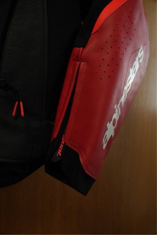 Chaqueta Alpinestars Cuero Roja Verano XL