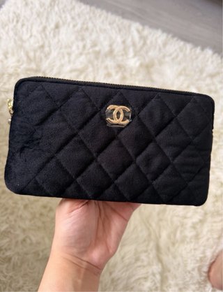 Trousse di tessuto Chanel Makeup nero