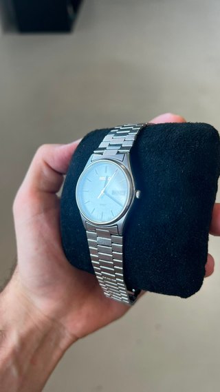 Seiko Spirit 7N48 Day-Date Quartz Prata