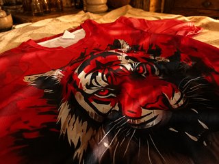 Camiseta Roja Tigre Talla L