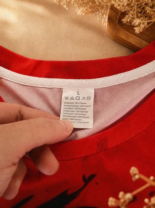 Camiseta Roja Tigre Talla L