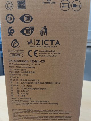 Monitor Lenovo ThinkVision T24m-29 23,8 FHD
