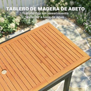 Mesa Jardín Extensible 4-6 Personas Teca Madera