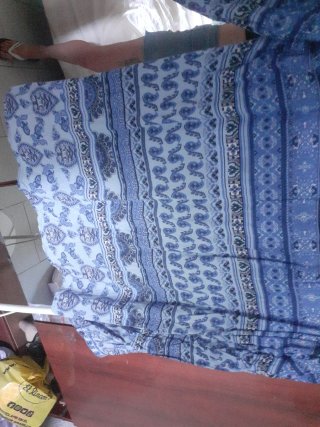 Camisa Betty Barclay Talla 42 Azul Estampada