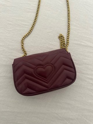 Bolsa Gucci bordô
