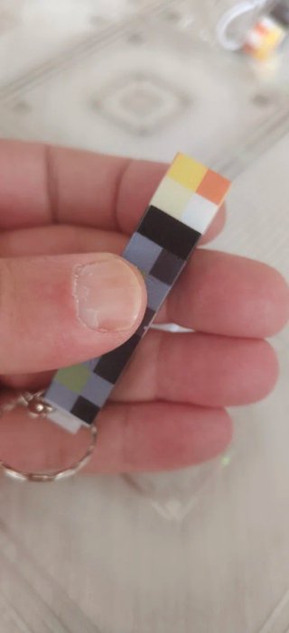 Portachiavi Torcia Minecraft Pixelata