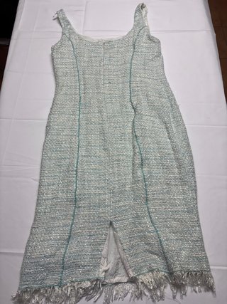 Vestido + Chaqueta Bolero Tweed Menta T.40 L