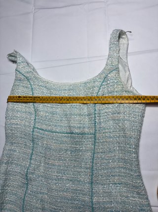 Vestido + Chaqueta Bolero Tweed Menta T.40 L