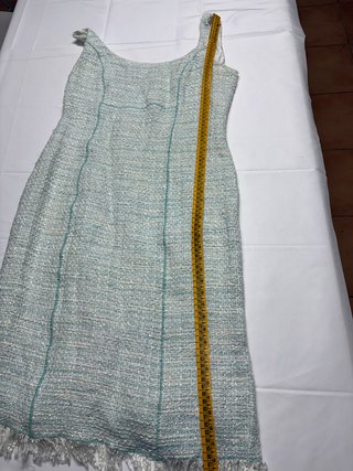 Vestido + Chaqueta Bolero Tweed Menta T.40 L