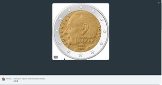 Eslovaquia 2 euros 2021 Alexander Dubček
