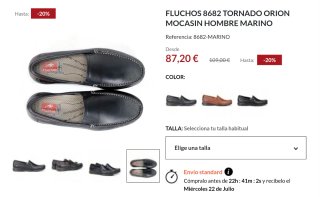 Mocasines Fluchos Piel Azul Marino Talla 42