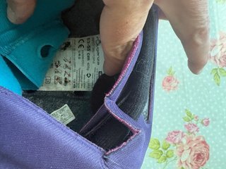 Casco de equitación morado