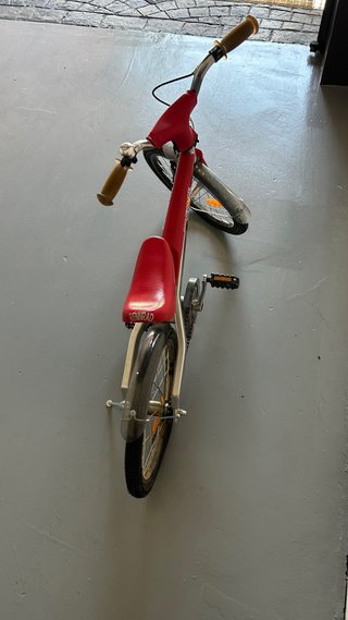 Bicicleta Infantil RENNRAD Roja y Plata