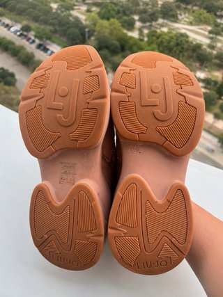 Liu Jo Zapatillas Piel Talla 39 Rosa/Oro