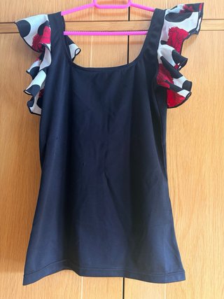 Falda flamenca negra más accesorios