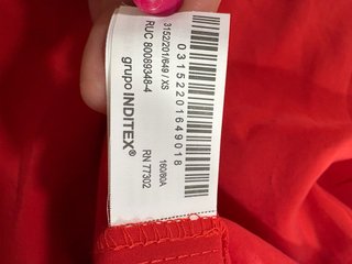 Vestido largo tirantes rojo Talla XS