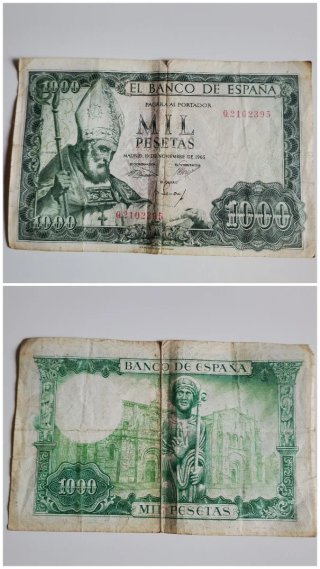 Billetes 200, 100,1000 pesetas Banco de España